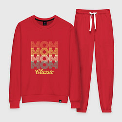 Костюм хлопковый женский Mom Classic, цвет: красный