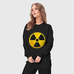 Костюм хлопковый женский Atomic Nuclear, цвет: черный — фото 2