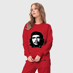 Костюм хлопковый женский Ernesto Che Guevara, цвет: красный — фото 2