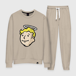 Костюм хлопковый женский Holly vault boy, цвет: миндальный