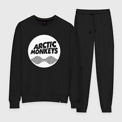 Костюм хлопковый женский Arctic Monkeys rock, цвет: черный