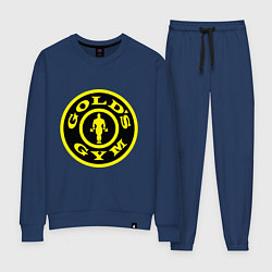 Костюм хлопковый женский Golds GYM, цвет: тёмно-синий