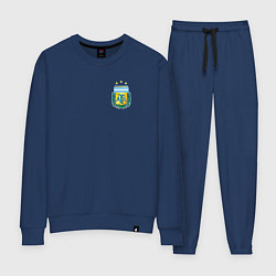 Костюм хлопковый женский Герб федерации футбола Аргентины, цвет: тёмно-синий