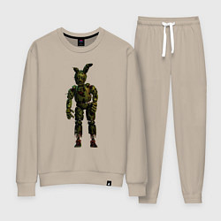 Костюм хлопковый женский Springtrap, цвет: миндальный