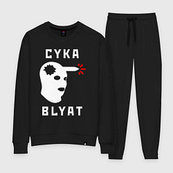 Костюм хлопковый женский CS хэдшот, цвет: черный