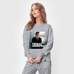 Костюм хлопковый женский Sigma - Bateman, цвет: меланж — фото 2