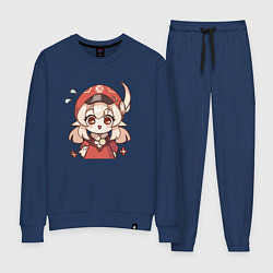 Костюм хлопковый женский Малышка Кли, цвет: тёмно-синий