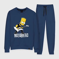 Костюм хлопковый женский Motorhead Барт Симпсон рокер, цвет: тёмно-синий