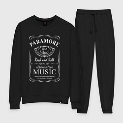 Костюм хлопковый женский Paramore в стиле Jack Daniels, цвет: черный