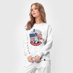 Костюм хлопковый женский American freedom, цвет: белый — фото 2