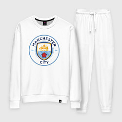 Костюм хлопковый женский Manchester City FC, цвет: белый