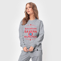 Костюм хлопковый женский Bavarian Bayern, цвет: меланж — фото 2