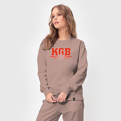 Костюм хлопковый женский KGB Red, цвет: пыльно-розовый — фото 2