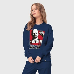 Костюм хлопковый женский KGB Lenin, цвет: тёмно-синий — фото 2