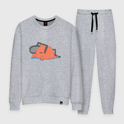 Костюм хлопковый женский Почита плачет, цвет: меланж