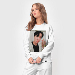 Костюм хлопковый женский BTS -J-hope-, цвет: белый — фото 2