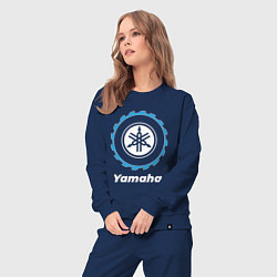 Костюм хлопковый женский Yamaha в стиле Top Gear, цвет: тёмно-синий — фото 2