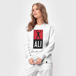 Костюм хлопковый женский Muhammad Ali boxer, цвет: белый — фото 2