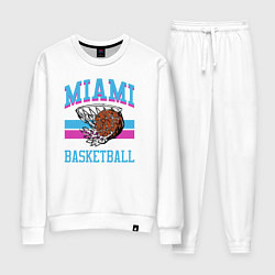 Костюм хлопковый женский Basket Miami, цвет: белый