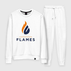Костюм хлопковый женский Copenhagen Flames лого, цвет: белый