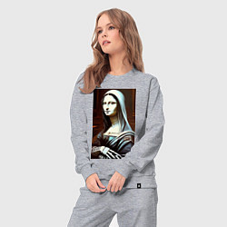 Костюм хлопковый женский Mona Lisa from Elm street - horror, цвет: меланж — фото 2