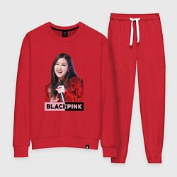 Костюм хлопковый женский Rose Blackpink, цвет: красный