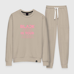 Женский костюм Black pink in your area - минимализм