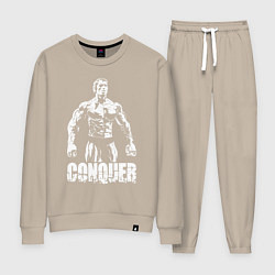 Костюм хлопковый женский Arnold conquer, цвет: миндальный