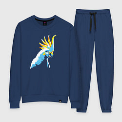 Костюм хлопковый женский Попугай WPAP, цвет: тёмно-синий