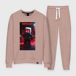 Костюм хлопковый женский Roblox red style, цвет: пыльно-розовый