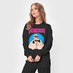 Костюм хлопковый женский Кен и Барби, цвет: черный — фото 2