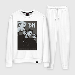 Костюм хлопковый женский Depeche Mode 90 Violator, цвет: белый