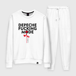 Костюм хлопковый женский Depeche Mode - Rose mode white, цвет: белый