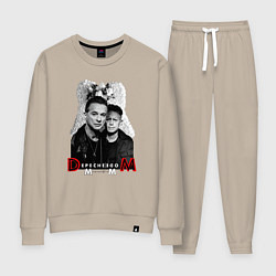Костюм хлопковый женский Depeche Mode - Dave Gahan and Martin Gore, цвет: миндальный