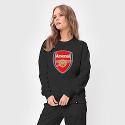 Костюм хлопковый женский Arsenal fc sport, цвет: черный — фото 2