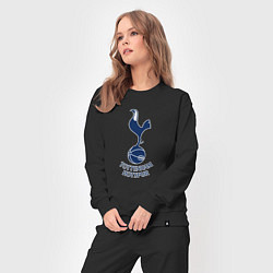Костюм хлопковый женский Tottenham Hotspur fc sport, цвет: черный — фото 2