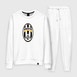 Костюм хлопковый женский Juventus sport fc, цвет: белый