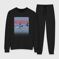 Костюм хлопковый женский Relentless, цвет: черный