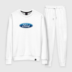 Костюм хлопковый женский Ford usa auto brend, цвет: белый