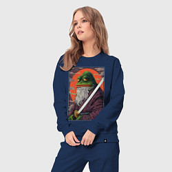 Костюм хлопковый женский Pepe samurai, цвет: тёмно-синий — фото 2