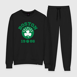Костюм хлопковый женский Boston Celtics 1986, цвет: черный