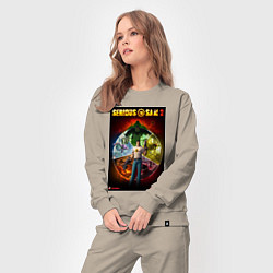 Костюм хлопковый женский Serious Sam 2 - all bosses, цвет: миндальный — фото 2