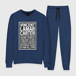 Костюм хлопковый женский Vince Carter, цвет: тёмно-синий