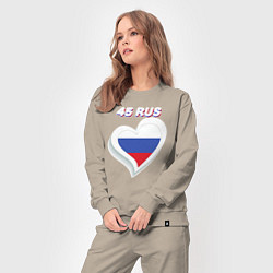 Костюм хлопковый женский 45 регион Курганская область, цвет: миндальный — фото 2