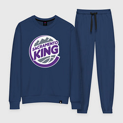 Костюм хлопковый женский Sacramento king, цвет: тёмно-синий