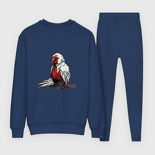 Женский костюм Красный попугай / Тёмно-синий – фото 2