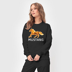 Костюм хлопковый женский Mustang firely art, цвет: черный — фото 2