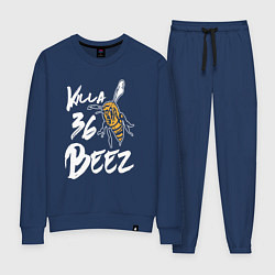 Костюм хлопковый женский Killa beez 36, цвет: тёмно-синий