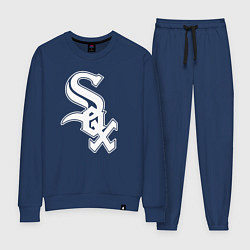 Костюм хлопковый женский Chicago white sox - baseball, цвет: тёмно-синий