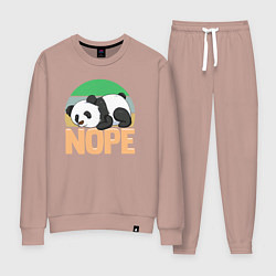 Костюм хлопковый женский Panda nope, цвет: пыльно-розовый